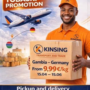 KINSING promotional image showing a cargo parcel